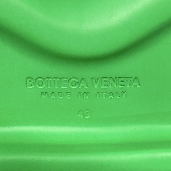 BOTTEGA VENETA - Green Chemical Fiber Leather Rubber Men's Sandals 513-080625 - Picture 10 of 11